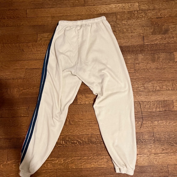 5 stripe Aviator nation sweatpants-vintage white - Picture 2 of 3